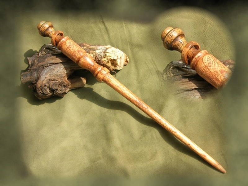 bacchetta magica carpino con anello